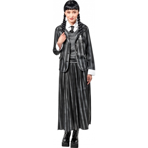 RUBIES FRANCE - Schooluniform kostuum Wednesday Addams voor vrouwen - Medium