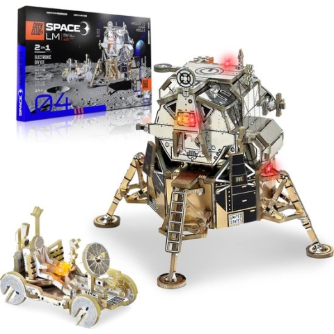 Geekclub - Nasa Collection - Apollo 11 & Moon Rover - excl. tools - Solderen - Electronica - Feestdagen