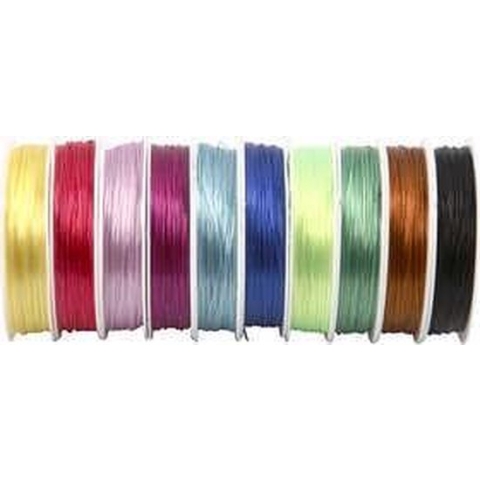 Elastisch draad, dikte 1 mm, , plat, 10x25m