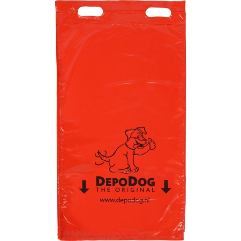 DepoDog hondenpoepzakjes 2400 st. Rood blokverpakking 7203-2400