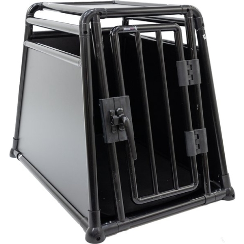 MaxxPet AutoBench voor hond - Transportbench - Hondenbench voor autokoffer - 1 deurs bench Aluminium Pro - 56x81x64cm