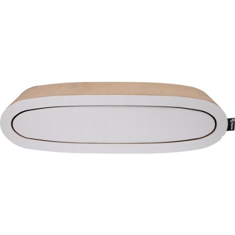 District 70 OVAL OFFICE kartonnen krabmeubel - Kleur Wit - 84 x 24 x 24 cm - Twee krabmeubels in één - Minimalistisch Design