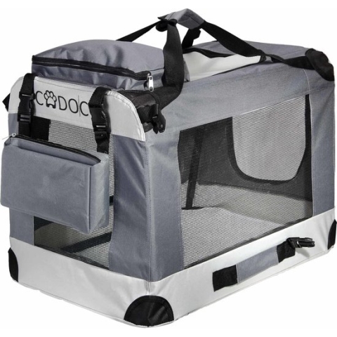 Cadoca Honden & Katten Reismand XXL - 90x59x65cm - Grijs