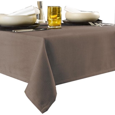 De Witte Lietaer Tafellaken Rond, Walnoot - Ø 170 cm - 100% Polyester