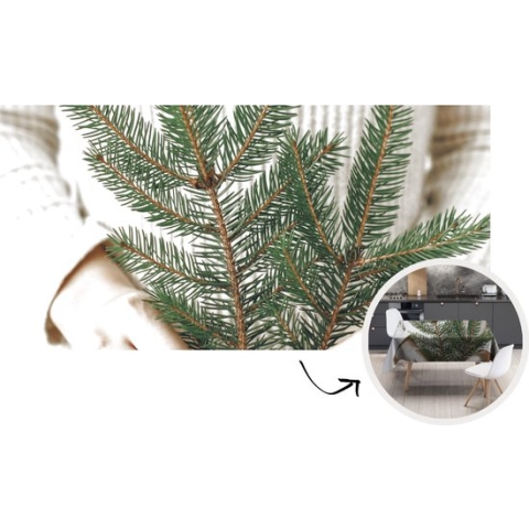 Tafelkleed - Tafellaken - 260x130 cm - Takken - Naaldboom - Trui - Binnen en Buiten