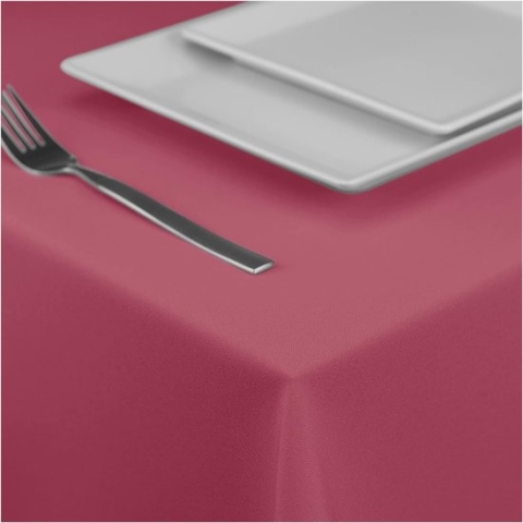 Tafelkleed, tafelloper, tafellinnen, tafeldecoratie, tafelkleed (donkerroze, 120 x 220 cm), S180 tafelkleed - 120 x 220 cm