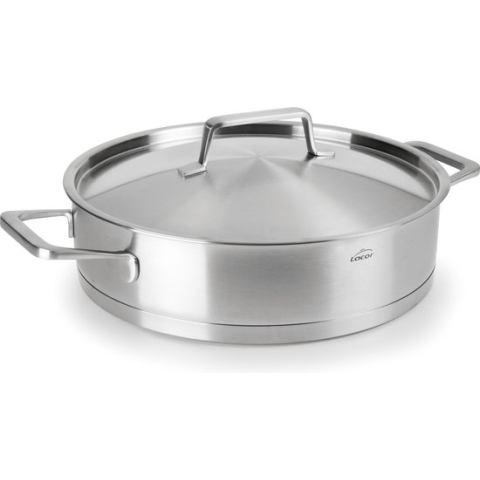 Lacor Foodie Lage Kookpan met Deksel - Rvs - 24cm - 2,8L