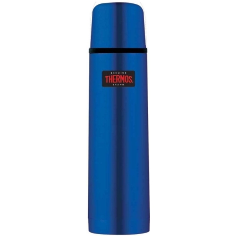 Thermos Fbb Light&Compact Thermosfles metallic blauw - 1 liter