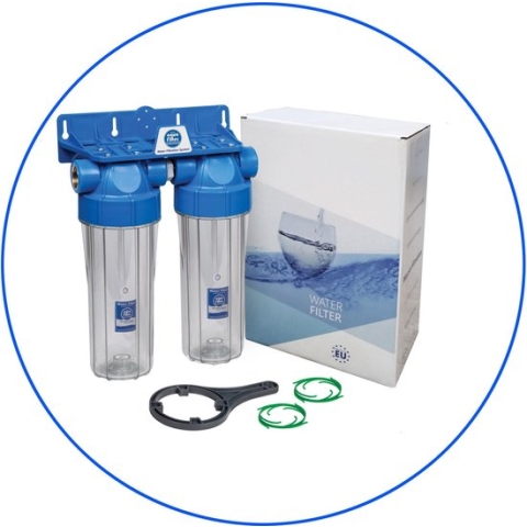 Rush Aquafilter Waterfilter twin set 3/4" aansluitingen