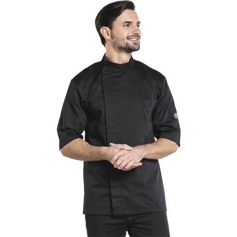 Chaud Devant Koksbuis Bacio Korte Mouw Zwart - Maat 2XL