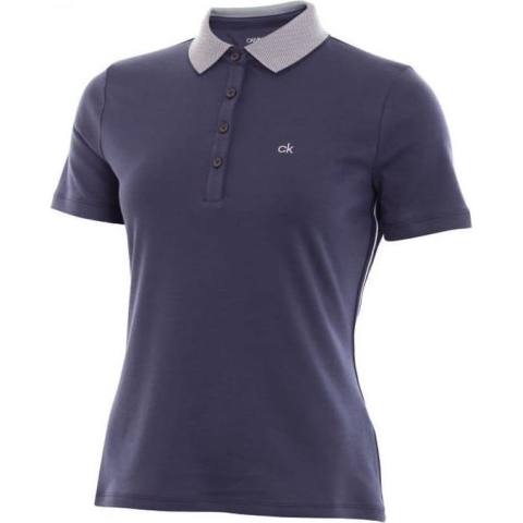 Calvin Klein Dames Polo Iowa Blauw/Wit streep 34
