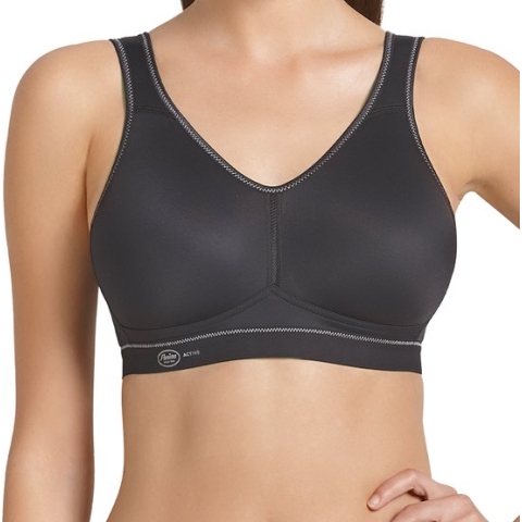 Anita Light & Firm Sport bh zonder beugel - Zwart
