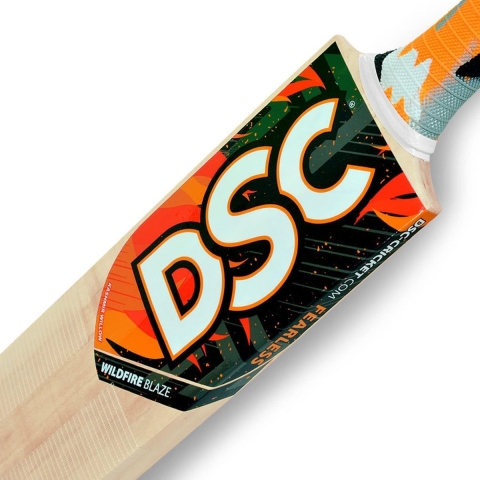 DSC Wildfire Torch Kashmir Willow Cricket Bat for Tennis Ball, Size-Short Handle