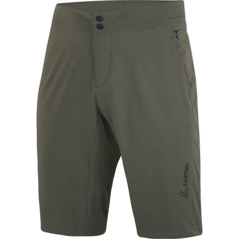 Loeffler fietsbroek kort M Bike Shorts Grav-E ASSL heren - Olijf Groen