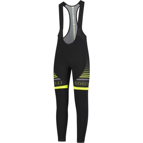 Rogelli Hero Lange Fietsbroek - Heren - Zwart, Grijs, Fluor - Maat 3XL