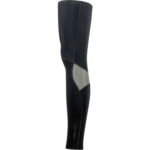 Nalini - Unisex - Beenstukken Wielrennen - Thermo materiaal - Warme Beenwarmers Fiets - Zwart - LOGO PROTECTOR LEG - S