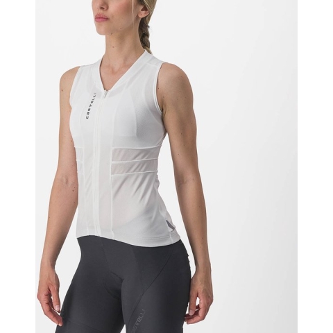 Castelli Anima 4 Sleeveless - Ivory/Light Black