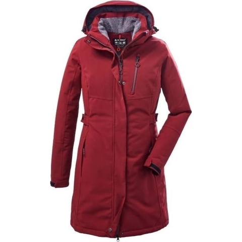 Killtec dames winter parka 37726/KOW 165 wijnrood functioneel - maat 46