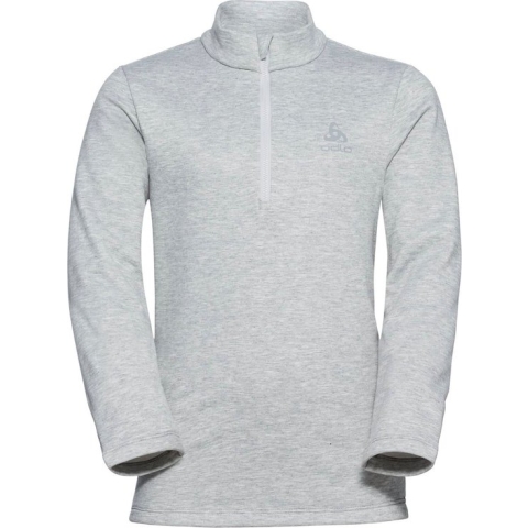 Odlo Middenlaag Loopshirt Halve Rits BERRA Kinderen GRIJS - Maat 152