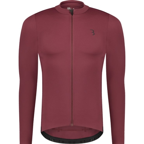 BBB Cycling Essence LS Fietsshirt Heren – Lange Mouwen - Allround Wielershirt – Fietskleding Heren – Rood – Maat M – BBW-420