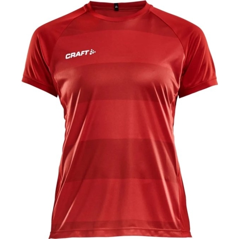Craft Progress Shirt Korte Mouw Dames - Rood | Maat: XXL
