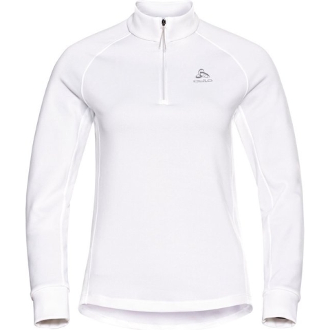 Odlo Middenlaag Loopshirt Halve Rits BERRA WIT - Maat L