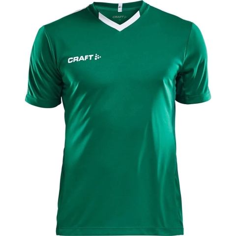 Craft Progress Contrast Shirt Korte Mouw Heren - Groen / Wit | Maat: M