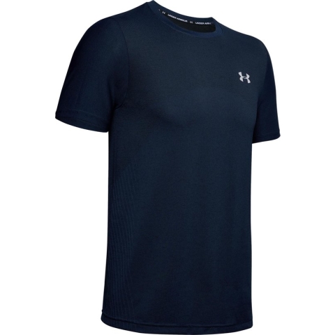 Under Armour Seamless SS Heren Sportshirt - Maat XL - Academy