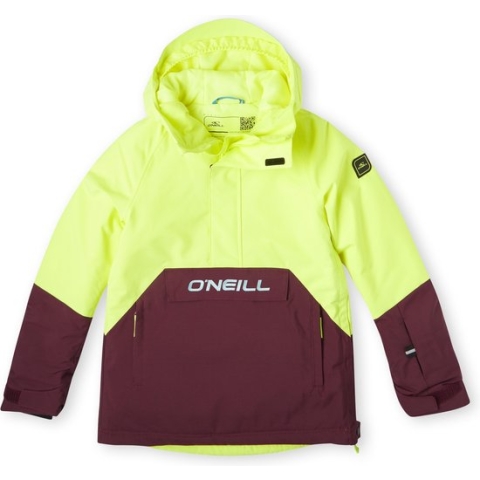 O'Neill - Hooded pullover ski-jack voor kinderen - Anorak - Pyranine geel - maat 176cm