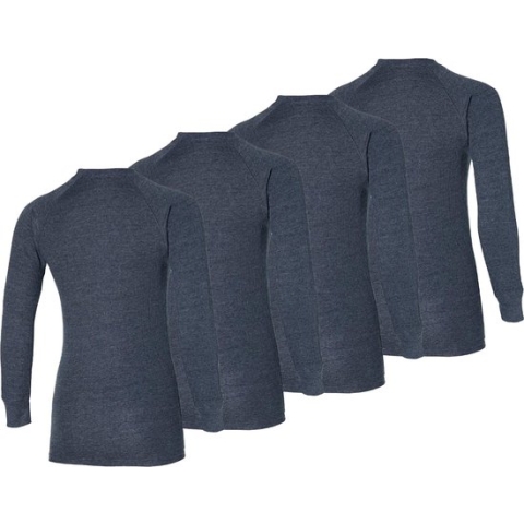 Heatkeeper - Thermoshirt dames - Antraciet - M - 4-Stuks - Thermokleding dames