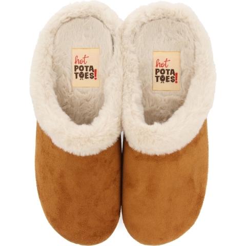 Hot Potatoes Trumau Sloffen Dames - Brown - Maat 36