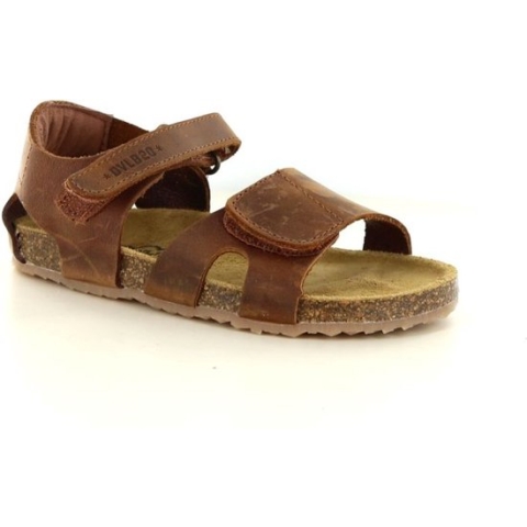 Develab | Stoere cognac jongens sandaal | Maat 26