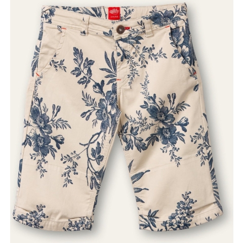 Polder shorts 05 AOP Sietse oatmeal Beige: 122/7yr