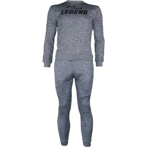 Joggingpak met Sweater Kids/Volwassenen Grijs SlimFit Polyester  M