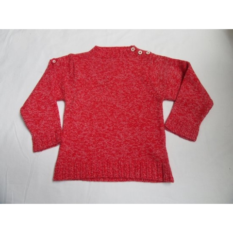 petit bateau , trui , gebreid , unie , rood , 4 jaar 102