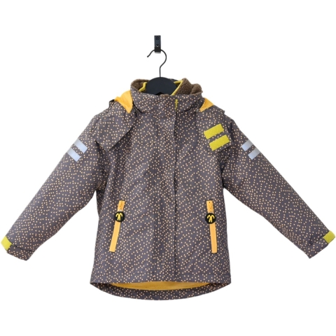 Ducksday - vierseizoensjas met uitritsbare sherpa fleece jas - waterdicht - 3 in 1 regenjas - unisex - Puck - maat 158/164