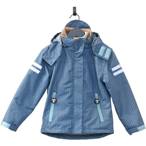 Ducksday - vierseizoensjas met uitritsbare fleece - waterdicht - unisex - Ranger - maat 158/164 - reflectoren - ski - recycled polyester