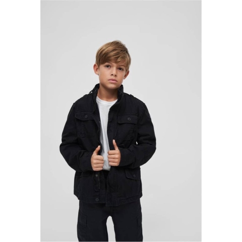 Brandit - Britannia Kinder Jacket - Kids 122/128 - Zwart