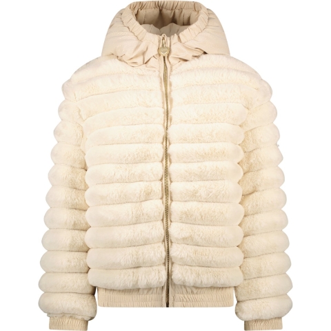 Le Chic C307-5220 Meisjes Jas - Pearled Ivory - Maat 86