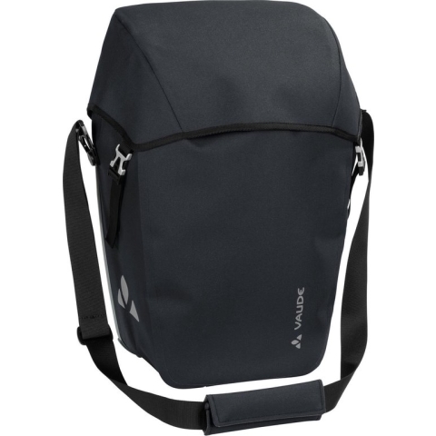 VAUDE Comyou Pro Fietstas - 26 L - phantom black - dekselsluiting met expansiebalgen