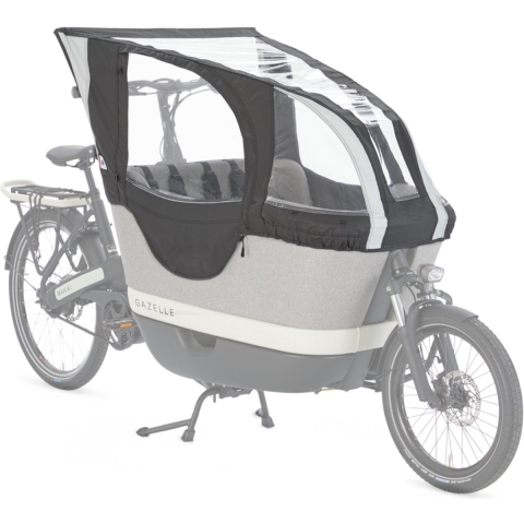 Gazelle Regenhoes tbv. Makki Bakfiets - Zwart