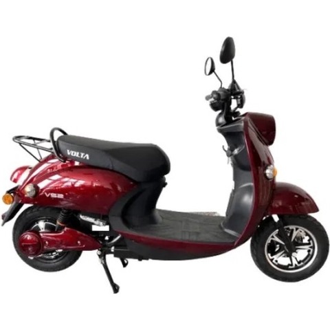 Elektrische scooter, 2000W, Bereik tot 50km, bordeaux ,Volta S2 met rijbewijs