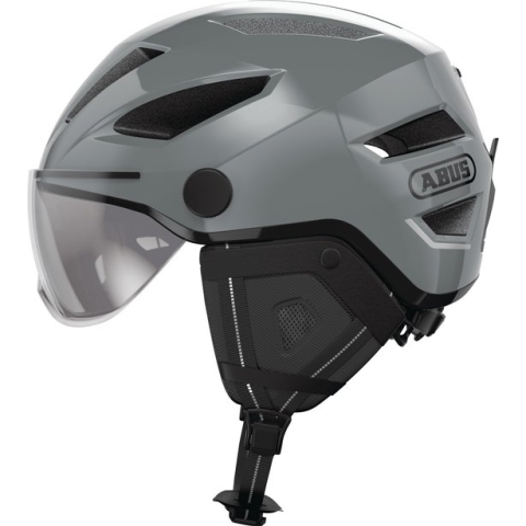 ABUS Pedelec 2.0 ACE Fietshelm – Race grey – Maat L (56-62 cm) NTA gekeurd – Geschikt voor high speed e-bikes en snorfietsen
