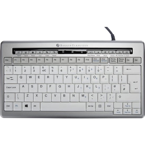 BakkerElkhuizen S-board 840 toetsenbord USB Brits-Engels Grijs