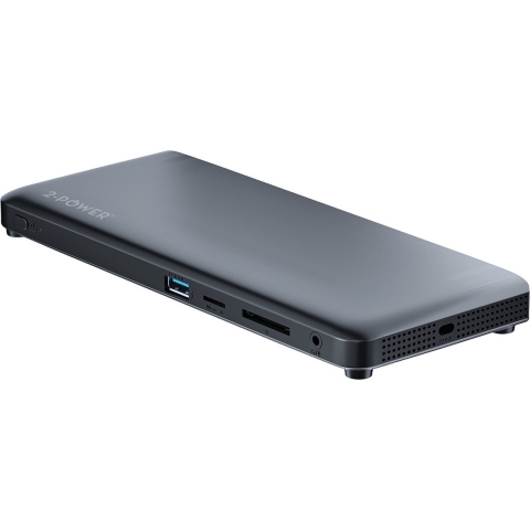 2-Power DOC0117A, USB-C Triple Display 100W PD 4K MST Dock, Zwart