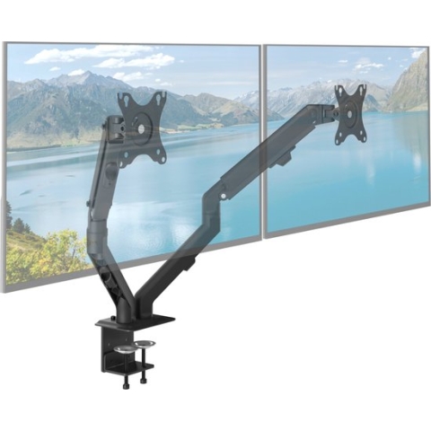 ACROPAQ Monitor arm - Voor 2 scherm, Veersteun, 17 tot 27 inch - AM4524B