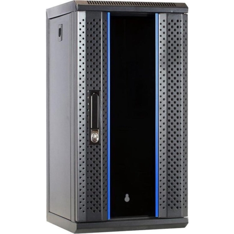 DSIT 10 inch 12U serverkast / serverbehuizing met glazen deur 312x310x618mm (BxDxH)