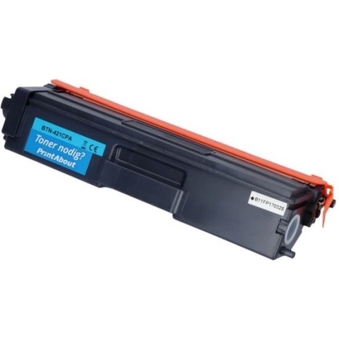 PrintAbout huismerk Toner TN-421C Cyaan geschikt voor Brother