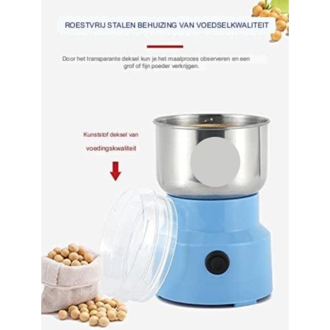 Graanmolen - Graanmolen Elektrisch - Spice Grinder - 100G - Blauw