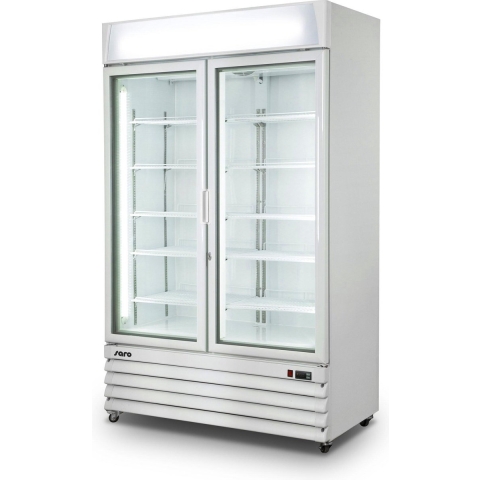 SARO Vrieskast met ventilator koeling 2 glasdeuren Model D 800